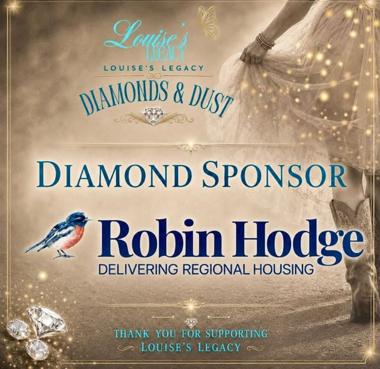 A MASSIVE thank you to our Diamond Sponsor, Robin Hodge Community Housing
We...